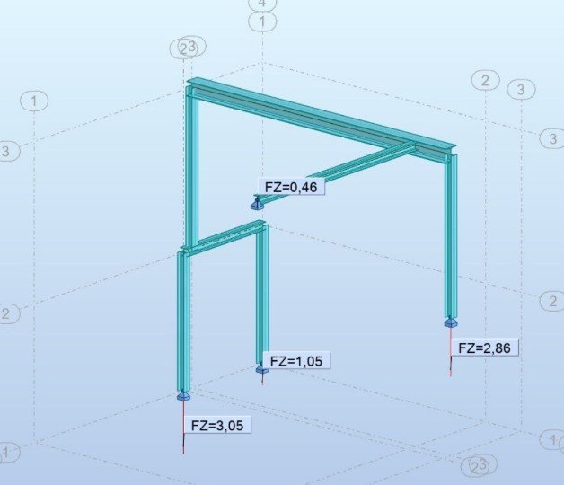 Modélisation 3D et calcul des descentes de charges pour portique métallique IPN HEB lors de l'ouverture d'un mur porteur à Sélestat