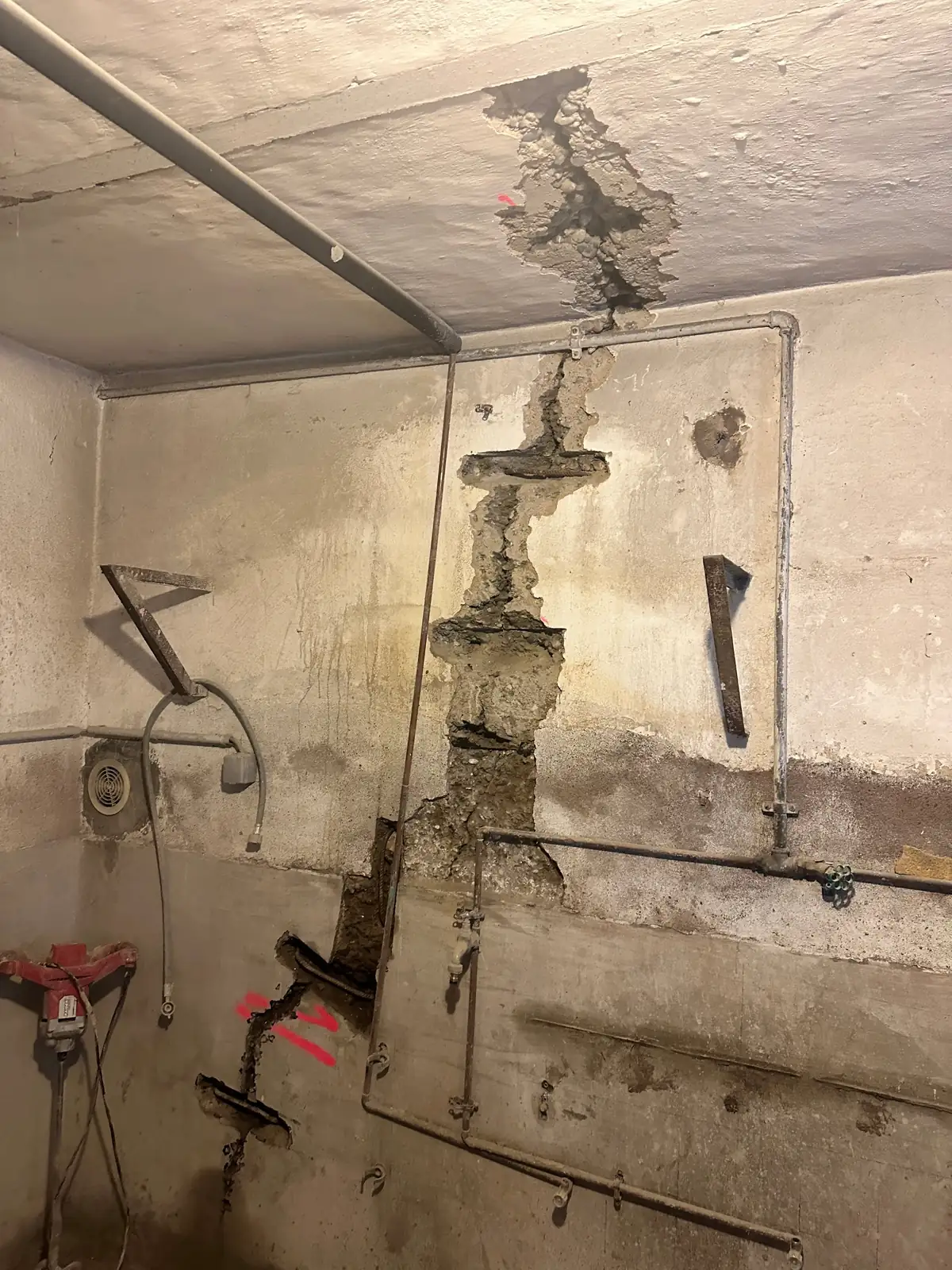 Agrafage de fissures à Neudorf
